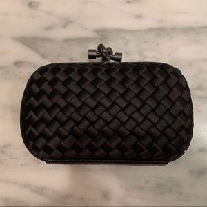 Bottega Veneta Knot Satin Clutch